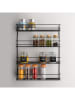 metaltex Gewürzregal "Pepito" in Schwarz - (B)36,5 x (H)45 x (T)8 cm