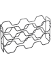 metaltex Wijnrek "Hexagon'' zwart - (B)43 x (H)22 x (D)12 cm