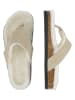 Ilse Jacobsen Leren teenslippers beige