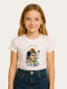 WOOOP Shirt "Frida Kahlo Flowers" in Weiß/ Bunt