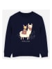 WOOOP Sweatshirt "Machu Pichu" in Dunkelblau