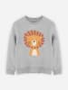 WOOOP Sweatshirt "Leo" in Grau
