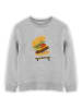 WOOOP Sweatshirt "Burger wipeout" in Grau