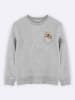 WOOOP Sweatshirt "Pocket sloth" in Grau