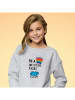 WOOOP Sweatshirt "Be a rainbow" in Grau