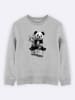 WOOOP Sweatshirt "Panda Bicycle" in Grau