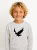 WOOOP Sweatshirt "Raven" in Grau/ Schwarz