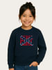 WOOOP Sweatshirt "Rebel girl" in Dunkelblau