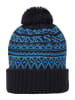 Icepeak Gebreide muts "Hull" blauw/zwart