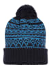 Icepeak Gebreide muts "Hull" blauw/zwart
