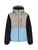 Icepeak Ski-/ Snowboardjacke "Chester" in Grau/ Schwarz/ Hellblau