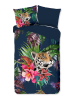 Pure Komplet pościeli "Wild" w kolorze granatowym z mikrofibry