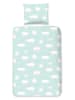 Good Morning Renforcé beddengoedset mintgroen