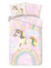 Good Morning Beddengoedset "Unisweet" lichtroze/meerkleurig