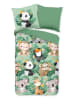 Good Morning Komplet pościeli "Momo" w kolorze zielonym ze wzorem