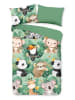 Good Morning Beddengoedset "Momo" groen/meerkleurig