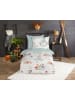 Good Morning Flanellen beddengoedset "Magicwinter" wit/mintgroen