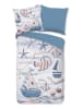 Good Morning Komplet pościeli "Maritim" w kolorze biało-niebieskim