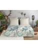Hip Flanellen beddengoedset "Camunda" beige/lichtblauw