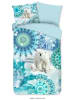 Hip Flanellen beddengoedset "Seppo" lichtblauw