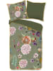 Descanso Satijnen beddengoedset "Parma" groen/meerkleurig
