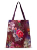 Descanso Shopper "Simone" in Bordeaux/ Bunt - (B)40 x (H)45 cm