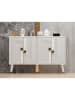 Evila Sideboard "Ahart" in Weiß - (B)120 x (H)80 x (T)30 cm