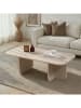 Evila Couchtisch ''Akira'' in Beige - (B)120 x (H)41 x (T)60 cm