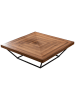Evila Salontafel bruin/zwart - (B)100 x (H)32 x (D)100 cm