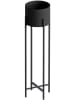 Evila Blumentopf in Schwarz - (H)78 x Ø 20 cm