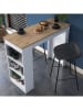 Scandinavia Concept Eettafel wit/lichtbruin - (B)120 x (H)100 x (D)50 cm