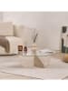 Evila Salontafel "Liya" beige - (B)90 x (H)30 x (D)90 cm