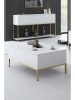 Evila Salontafel "Lord" wit/goudkleurig- (B)90 x (H)40 x (D)60 cm