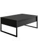 Evila Salontafel "Luxe" antraciet - (B)90 x (H)40 x (D)60 cm