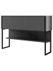 Evila Sideboard "Luxe" antraciet/zwart - (B)120 x (H)80 x (D)30 cm
