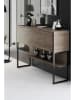 Evila Sideboard "Luxe" bruin/zwart - (B)120 x (H)80 x (D)30 cm