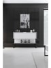 Evila Sideboard "Luxe" wit/zwart - (B)120 x (H)80 x (D)30 cm