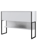 Evila Sideboard "Luxe" wit/zwart - (B)120 x (H)80 x (D)30 cm