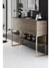 Evila Sideboard "Luxe" in Braun/ Gold - (B)120 x (H)80 x (T)30 cm