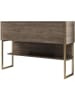 Evila Sideboard "Luxe" bruin/zwart - (B)120 x (H)80 x (D)30 cm