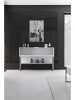 Evila Sideboard "Luxe" wit/zilverkleurig - (B)120 x (H)80 x (D)30 cm