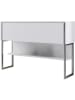 Evila Sideboard "Luxe" wit/zilverkleurig - (B)120 x (H)80 x (D)30 cm