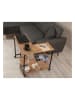 Evila Beistelltisch in Hellbraun/ Schwarz - (B)76 x (H)70 x (T)66 cm