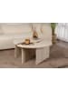 Evila Salontafel "Moira" beige - (H)41 x Ø 90 cm