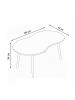 Evila Salontafel bruin - (B)99 x (H)45 x (D)54 cm