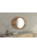 Evila Wandspiegel lichtbruin - (B)90 x (H)60 cm