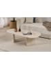 Evila Couchtisch in Beige - (B)130 cm - (H)40 cm - (T)65 cm
