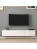 Evila TV-meubel "Rigel" wit - (B)180 x (H)30 x (D)32 cm