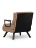 Evila Schlafsessel "Sando" in Hellbraun - (B)60 x (H)78 x (T)78 cm