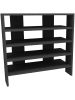 Evila Schoenenkast "Sargel" antraciet - (B)75,6 x (H)72 x (D)31,4 cm